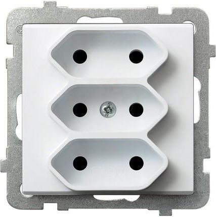 Ospel Gniazdo Euro Sonata potrójne białe (GP-3R/m/00)