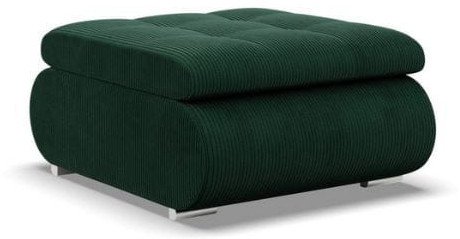 Pufa otwierana, schowek, Bosco, sztruks, 70x88x42 cm, butelkowa zieleń | TYLETEGOTU