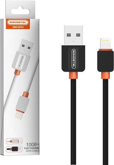 Kabel USB USB-A - Lightning 1 m Czarny (33157)