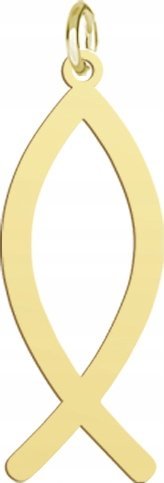 Radziszewska Jewellery Zawieszka Złota Ryba Ichtys 925 Prezent Biżuteria Kobieta DEDYKACJA GRATIS