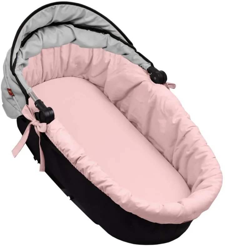 Wkład do gondoli z materacykiem gładka bawełna brudny róż Infantilo