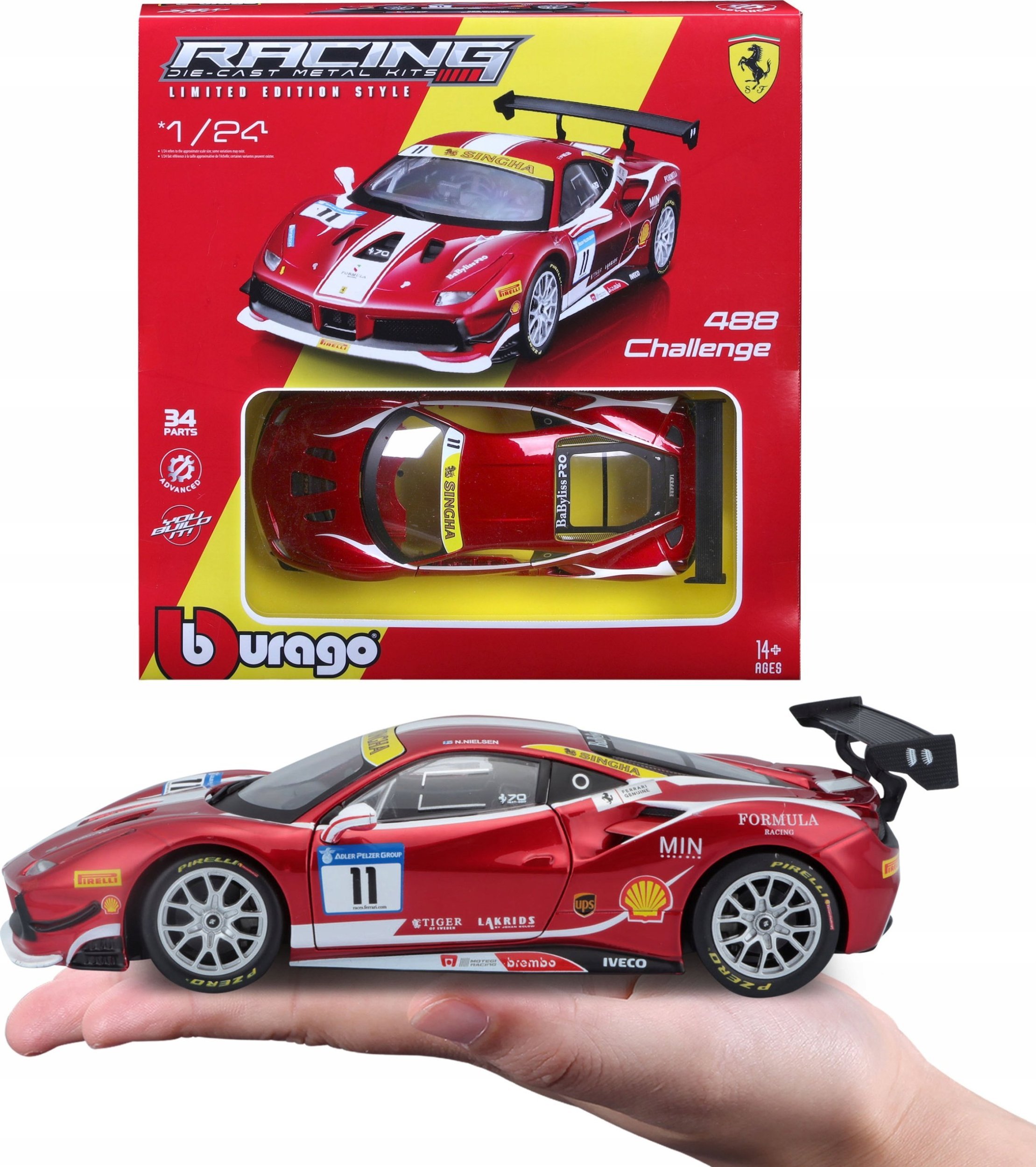 BBU 1:24 Ferrari Racing model KIT488...26582 65824