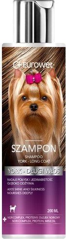 EUROWET Szampon dla yorków - długi włos 200ml