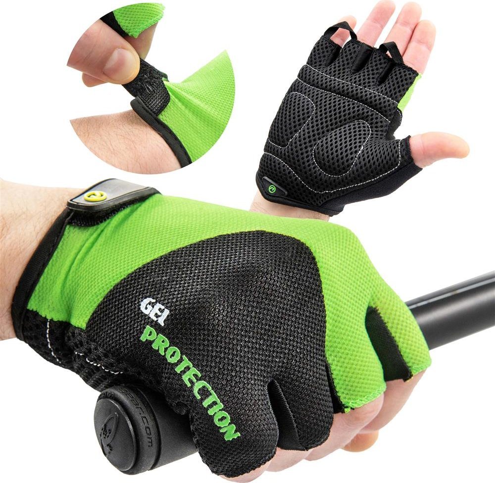 Accent Rękawiczki Rider, czarno - zielone L