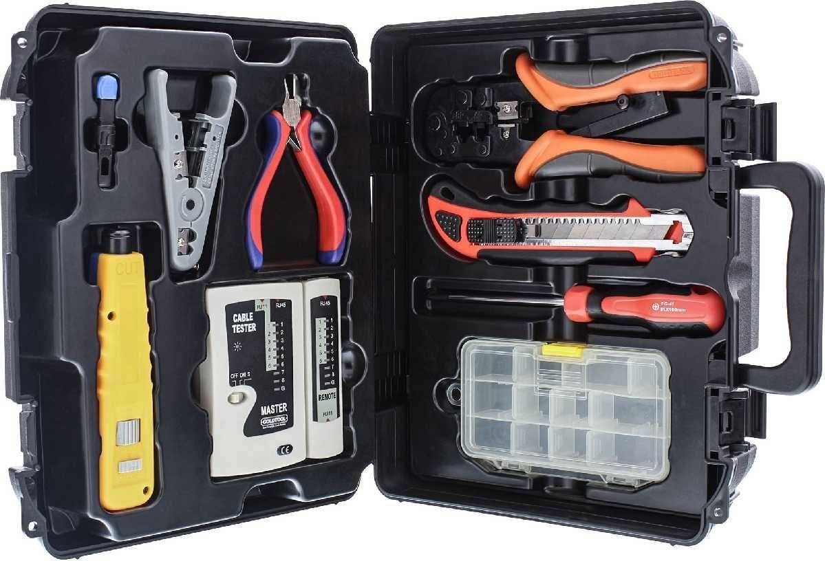 Netzwerk Basis Installations Kit LAN, mit Tester