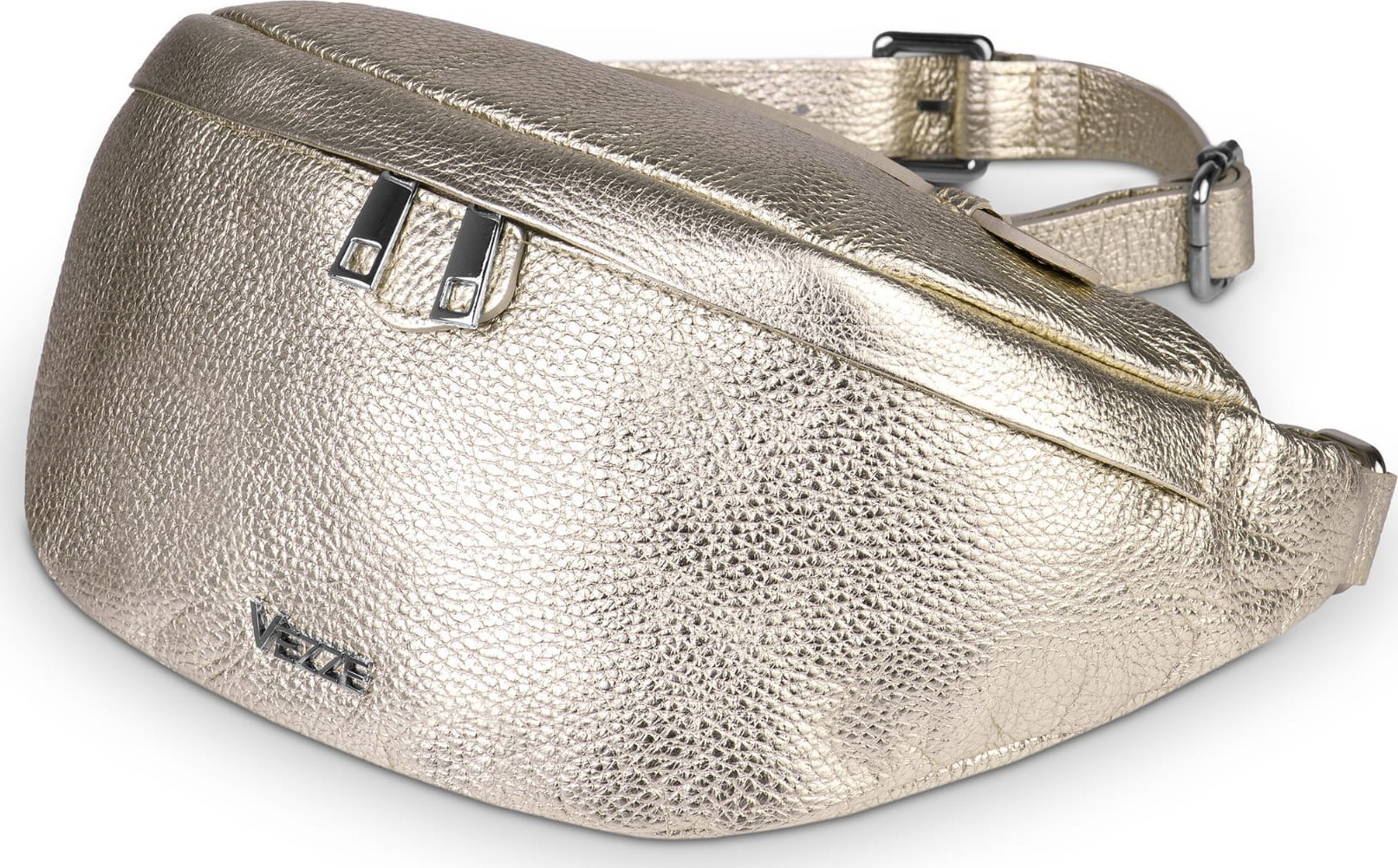 Vezze Saszetka Skórzana Vezze Pancia Złota