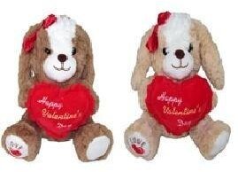 Pies z sercem 20cm MIX