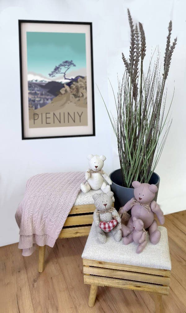 Tajemniczy ogród Pufa siedzisko skrzynia podnóżek L