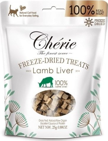 Cherie Cherie Liofilizowane kawałki mięsa WĄTROBA Z JAGNIĘCINY 30g