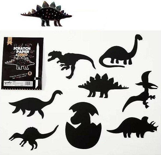 Wydrapywanka dinozaury 8 kart