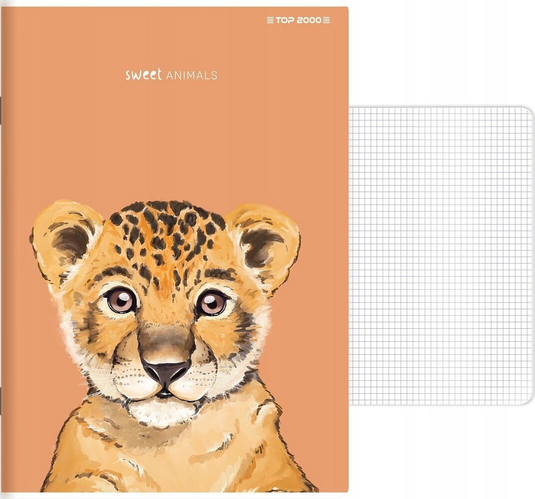 Top 2000 Zeszyt do słówek Top 2000 Sweet Animal A6/32k kratka