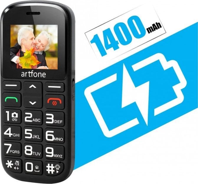 Telefon komórkowy Artfone Sponge CS182 Black