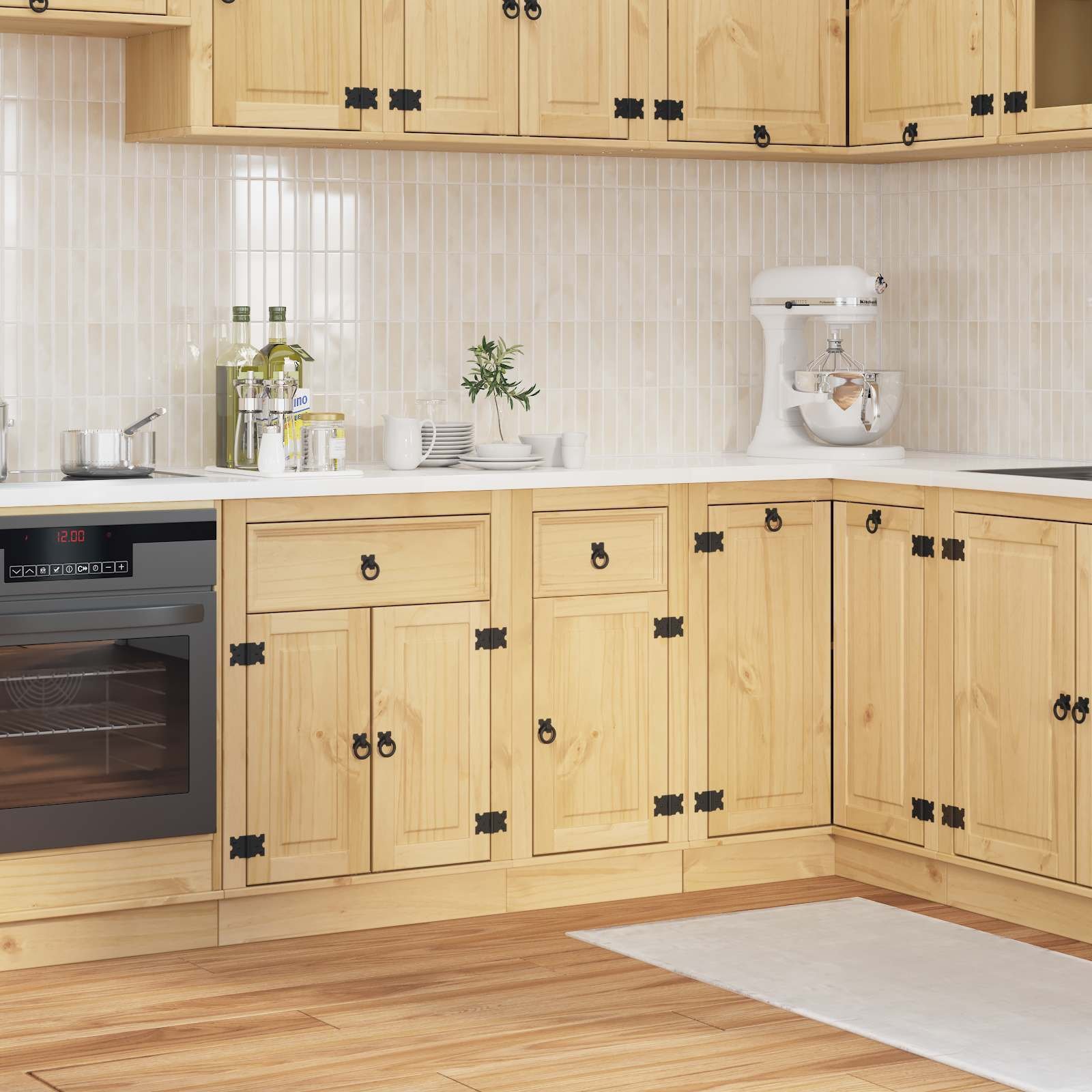 vidaXL Szafkowy z półką Miodowy 40 x 46 x 81,5 cm Lekkie drewno sosnowe