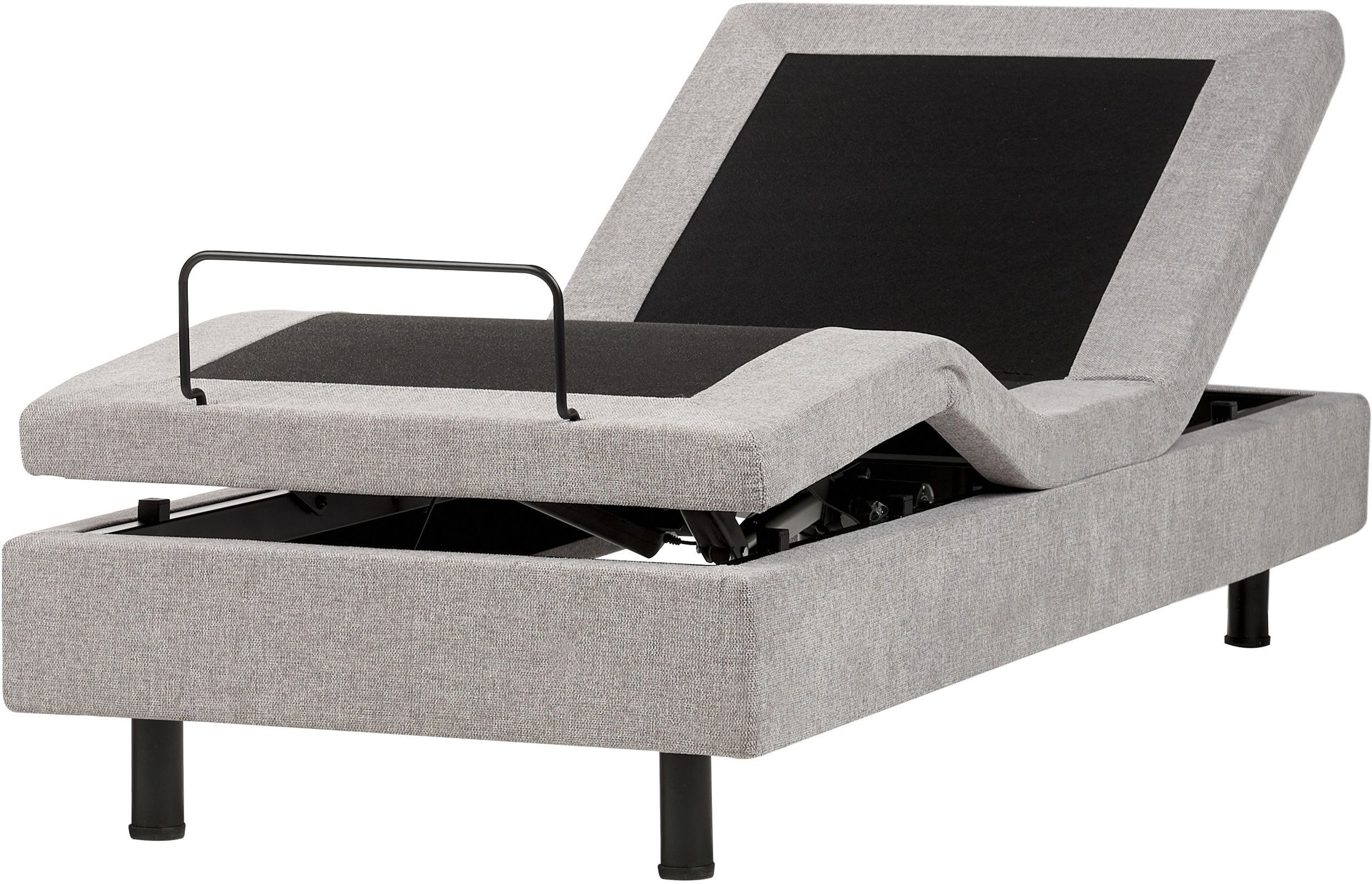 Łóżko regulowane bez wezgłowia DUKE II 80 x 200 cm Jasnoszary