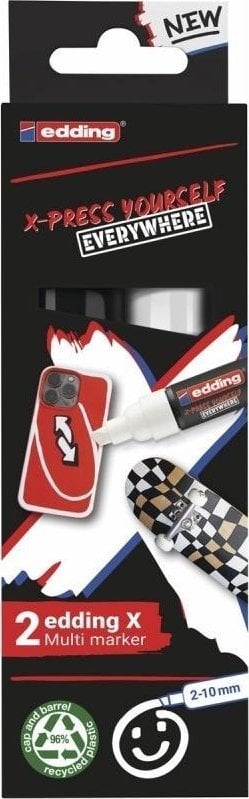 Multi marker biały i czarny 2szt