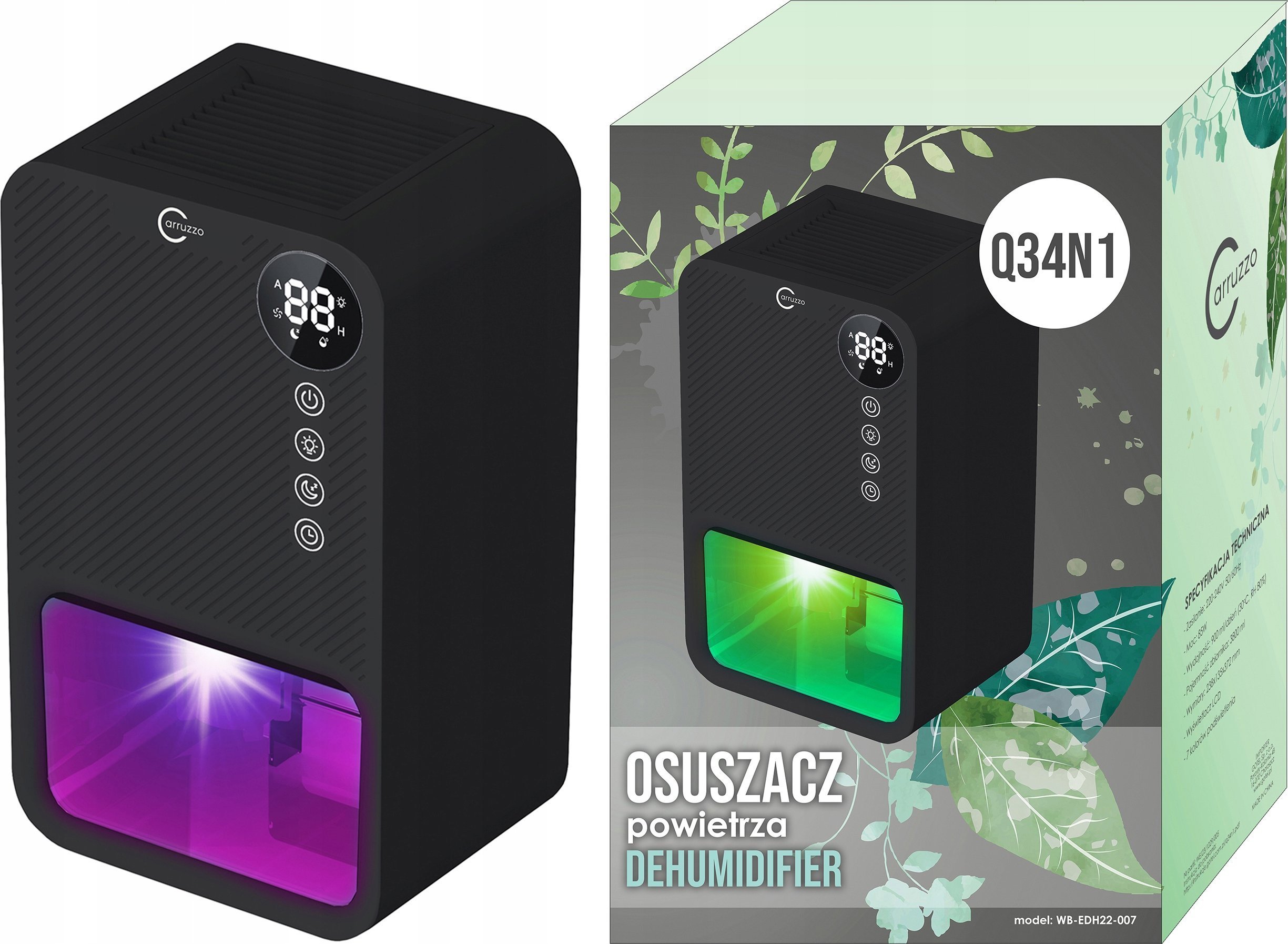 Carruzzo Q34N1 OSUSZACZ POWIETRZA LED 3,8L