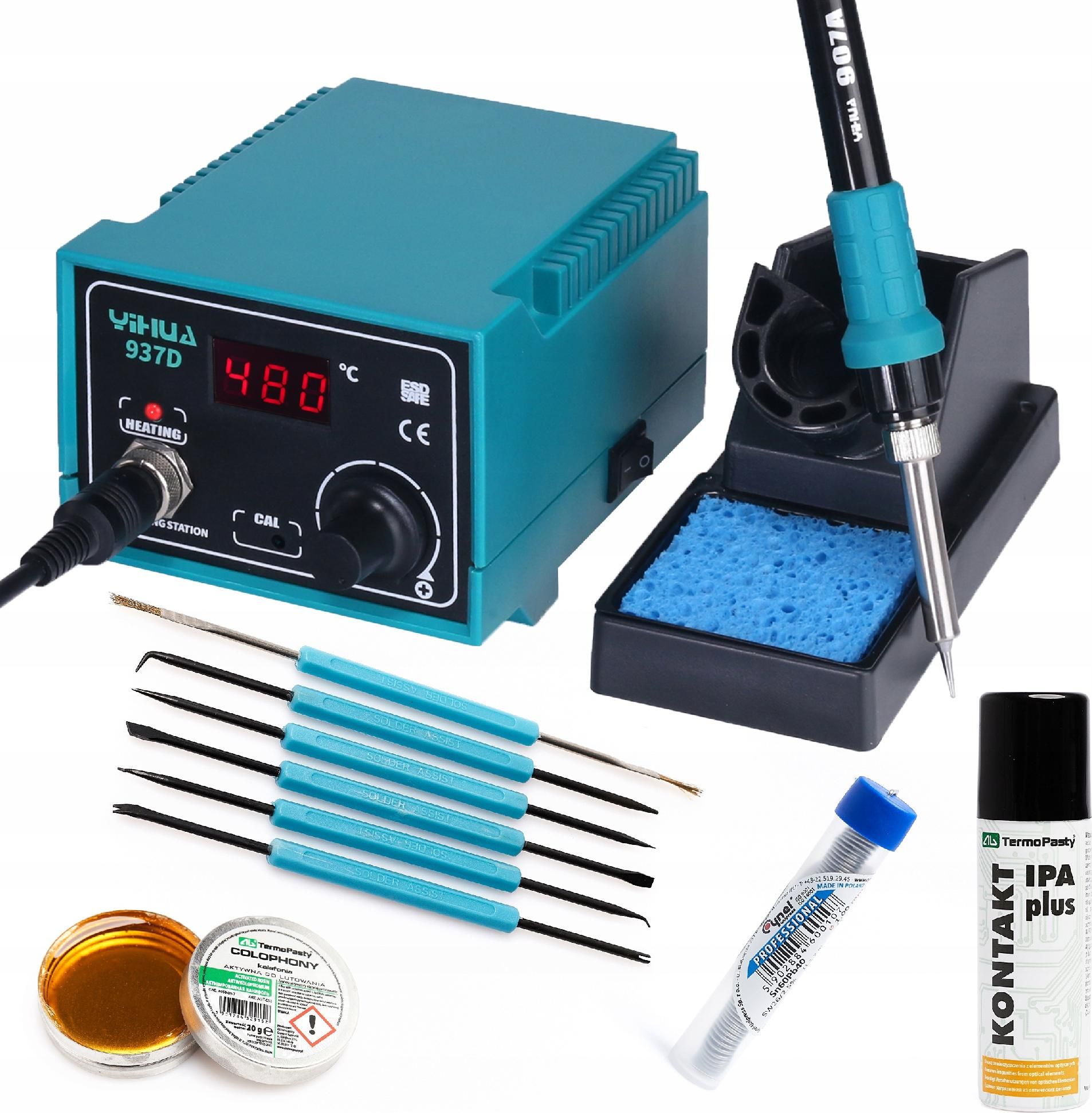 Techrebal Stacja lutownicza 937D + KIT 17