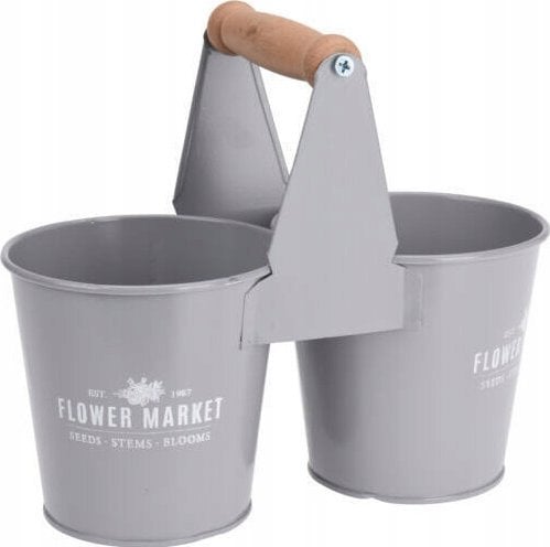 ProGarden Doniczki na zioła do kuchni BOTANICAL, drewniany uchwyt