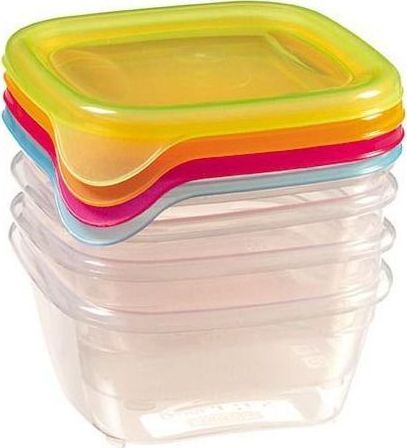 Curver CURVER Zestaw pojemników FRESH&GO 4x0,25L 210476 uniwersalny