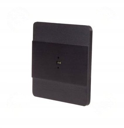 Laserowy czujnik odległości 230V (schodowy czujnik ruchu) montaż w puszce fi60 kolor czarny DRL-60-230