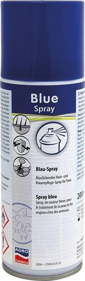 Kerbl Kerbl Niebieski koloryzujący spray do pielęgnacji skóry kopyt i racic, Blue Spray 200 ml