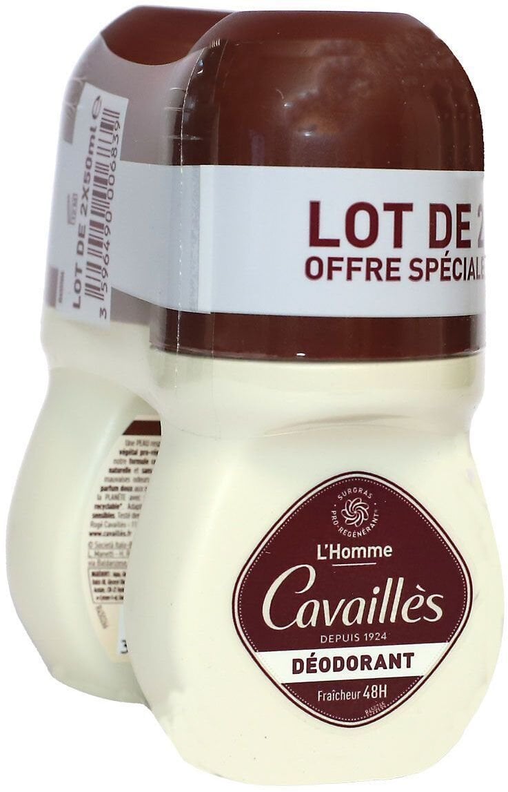 Nuxe Set Duo, Roge Cavailles, 48h Ochrony, Dezodorant w kulce, For Men, 2 szt., 50 ml