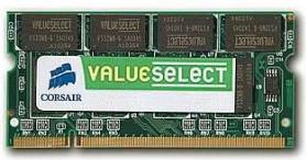 Pamięć do laptopa Corsair Value Select, SODIMM, DDR2, 1 GB, 667 MHz, CL5 (VS1GSDS667D2)