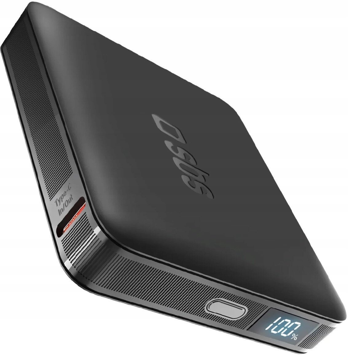 Powerbank Powerbank SBS HD 10W 5000mAh USB-C z wyświetlaczem LCD - black