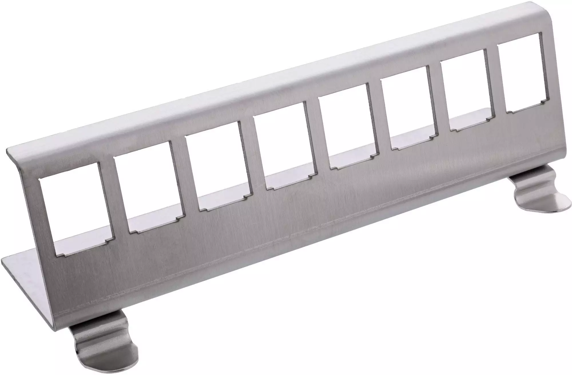 InLine Keystone SNAP-In Uchwyt modułowy metalowy 8-fach do szyny DIN