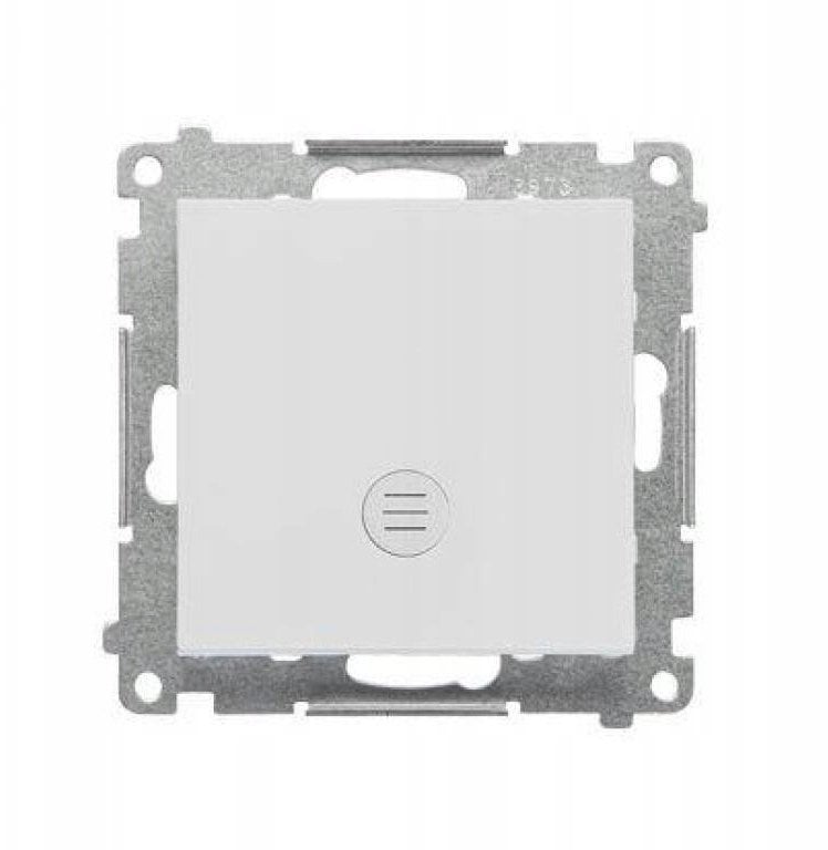 Kontakt-Simon Przycisk pojedynczy zwierny z podświetleniem LED (moduł) 10 AX, 250 V~, szybkozłącza jasnoszary mat TP1L.01/114