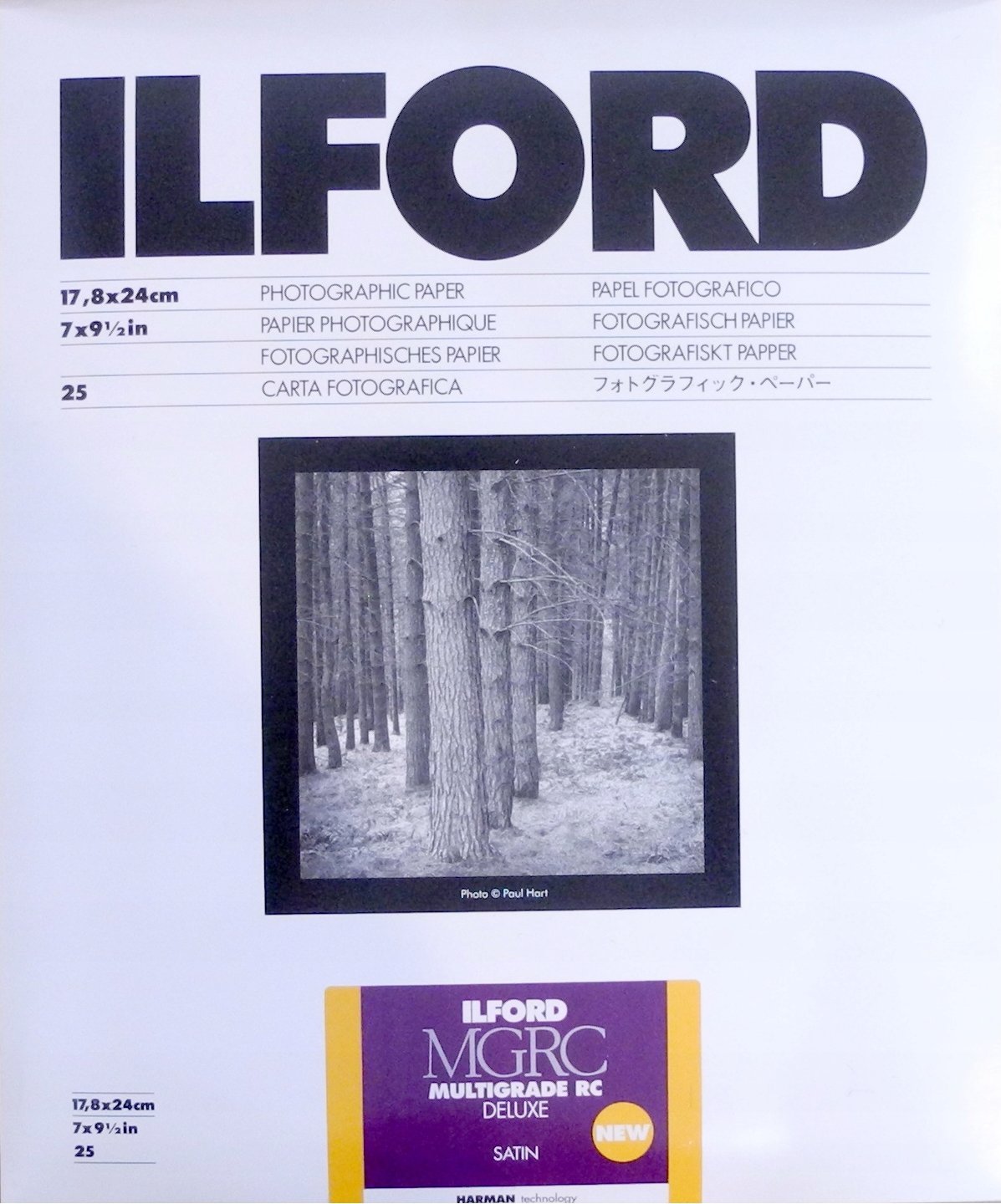 Ilford 1x 25 Ilford MG RC DL 25M 18x24