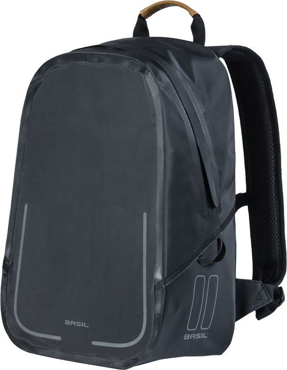 Basil Plecak Urban Dry 18L, mocowanie na haki Hook-On System, czarny mat