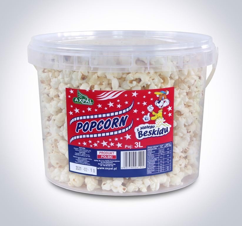 Axpal Axpal Popcorn z solą 3l