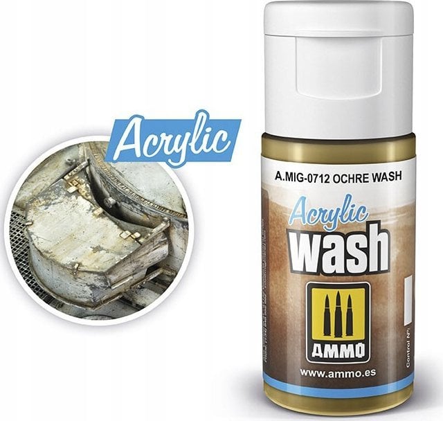 Vallejo Ammo: Acrylic Wash - Ochre Wash