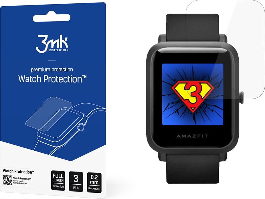 3MK 3x FOLIA OCHRONNA DO XIAOMI AMAZFIT BIP S