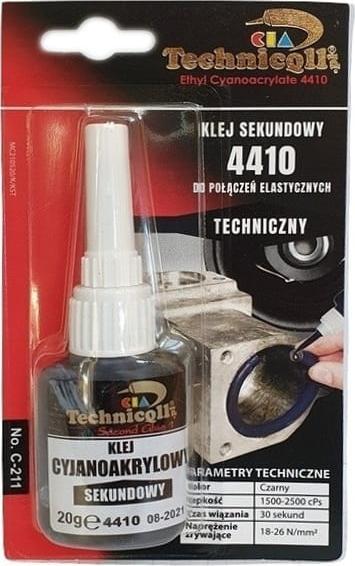 Technicoll Klej sekundowy cyjanoakrylowy do połączeń elastycznych Technicoll 20g