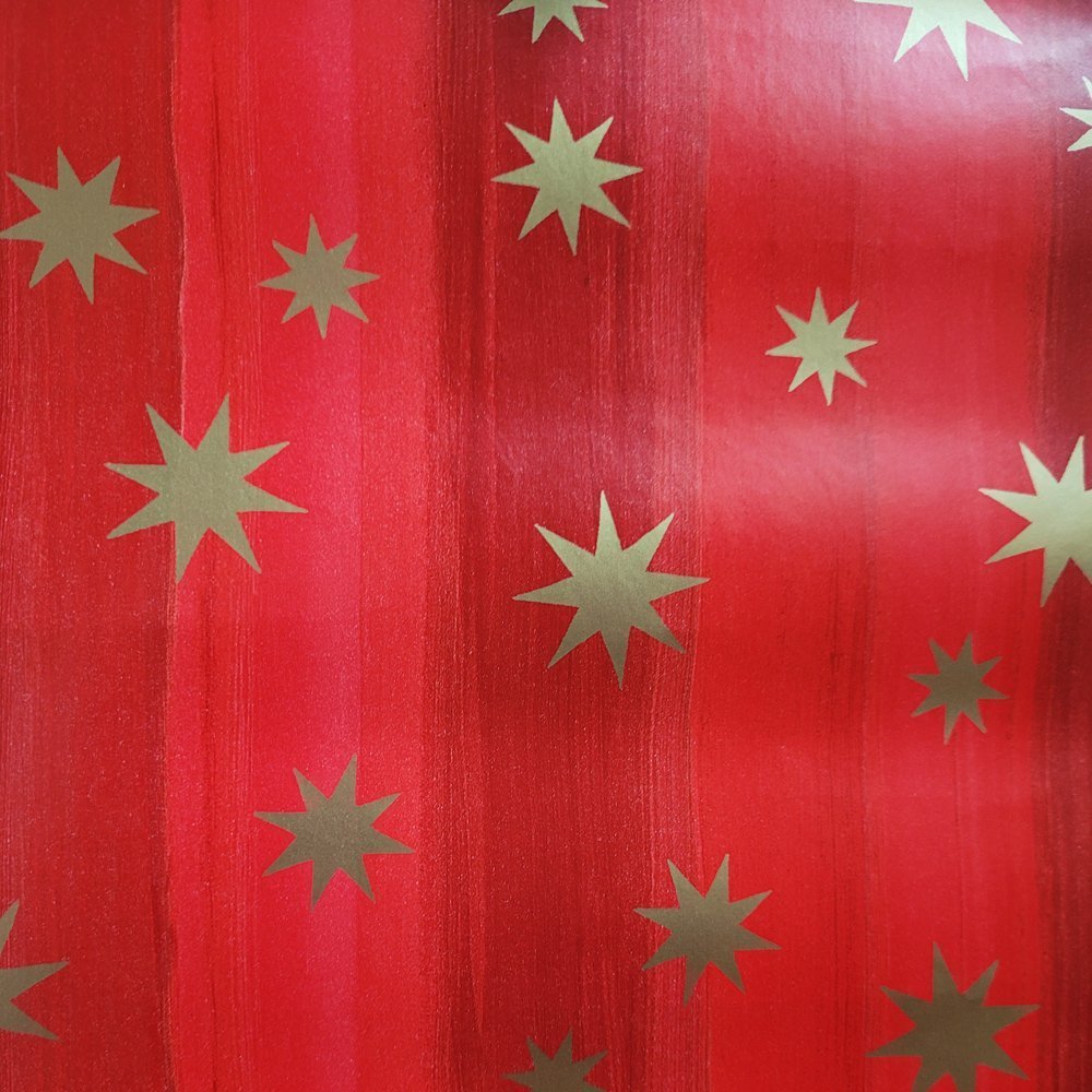 Fastima Papier świąteczny do pakowania 57cmx5m 5m41 czerwony