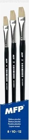 MFP paper pędzel płaski zestaw 3szt 8,10,12/577C 6340111
