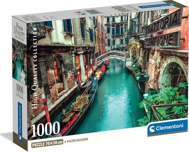Clementoni Puzzle Compact Kanał Wenecki 1000 elementów (39945)