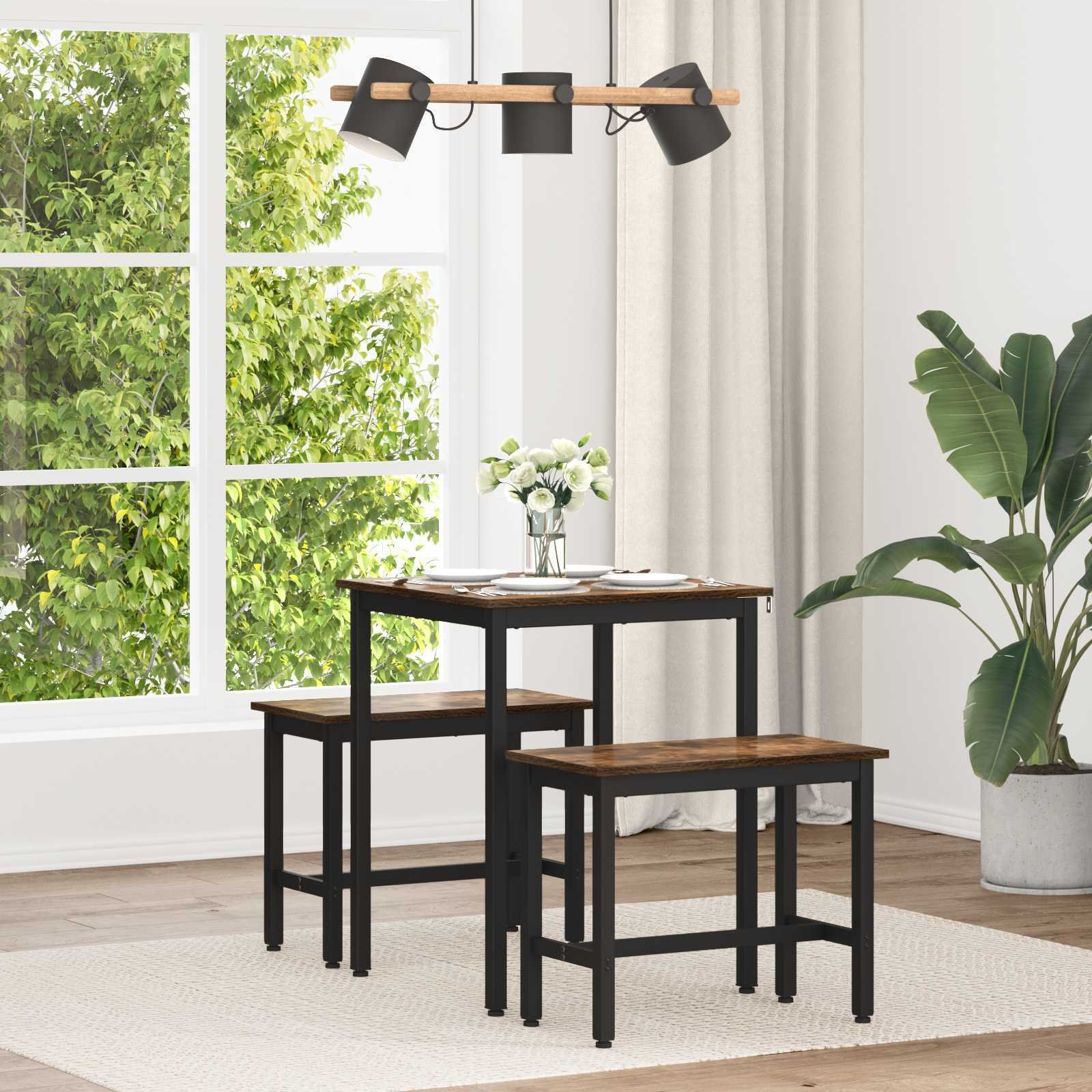 vidaXL Stoły do jadalni METAL