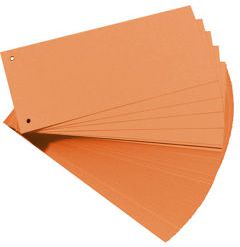Herlitz Przekładki 1/3 A4 kartonowe pomarańcz Eco (214764)