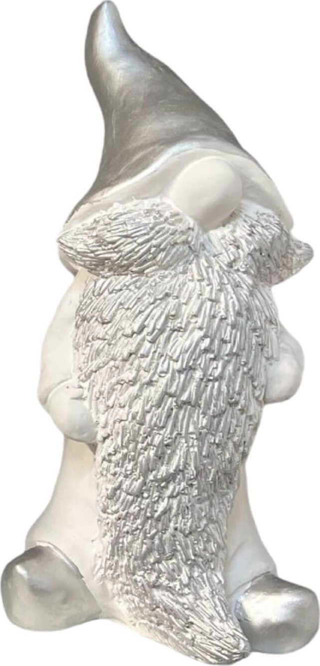 Tajemniczy ogród Figurka betonowa gnom z długa brodą