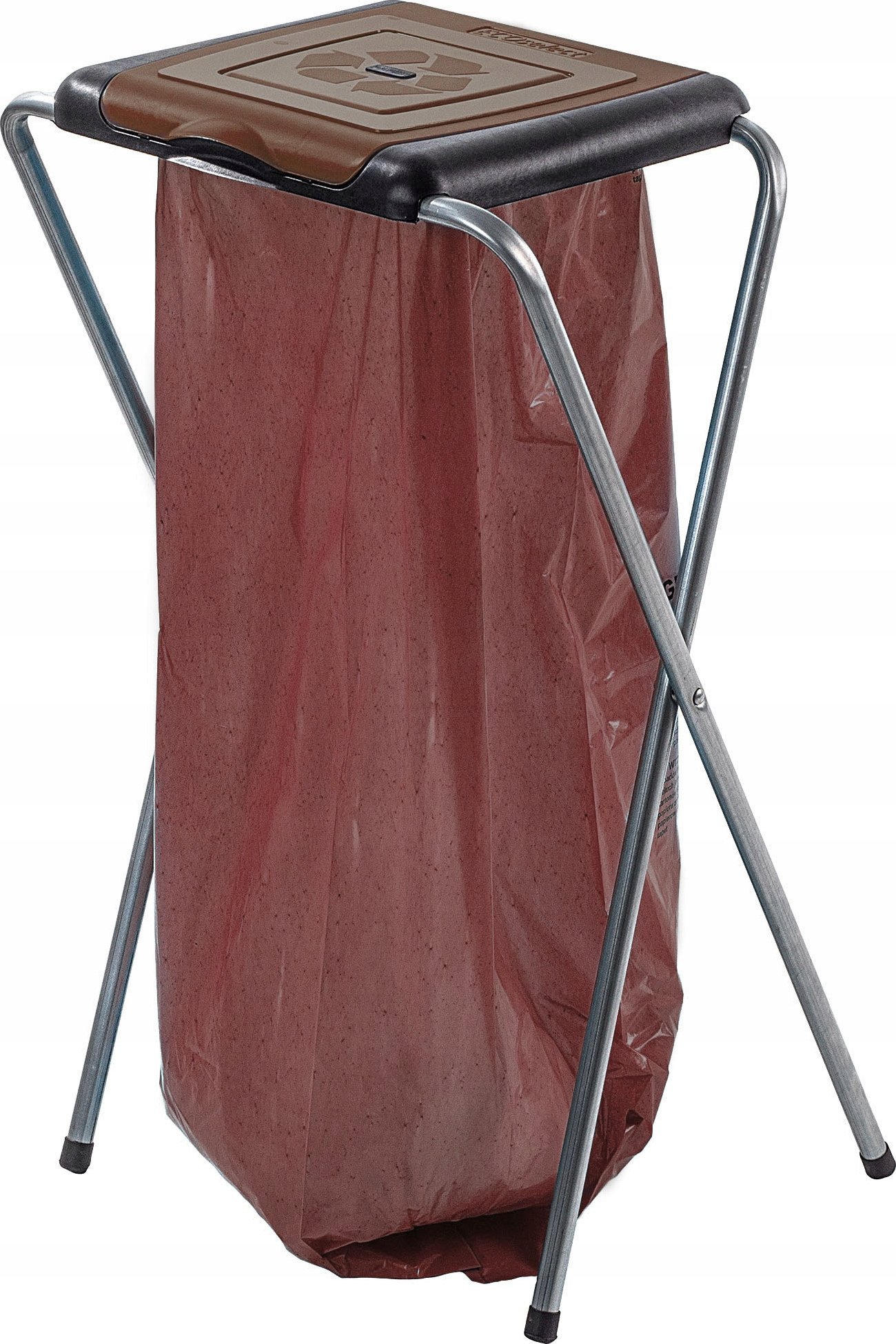 Kadax KADAX Stojak Na Worki Kosz Do Śmieci Stelaż 120L Brązowy