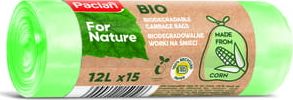 Paclan Paclan BIO FOR NATURE 12L 15 sztuk - biodegradowalne worki na śmieci