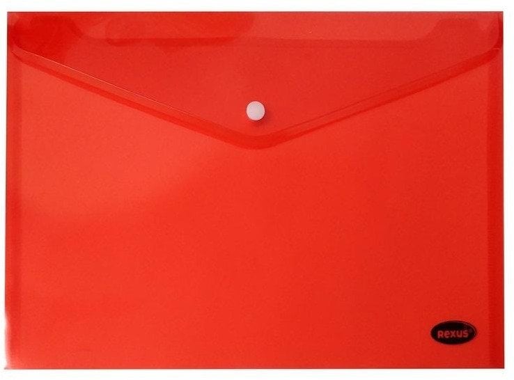 Beniamin Teczka kopertowa na zatrzask A5 PCV czerwona