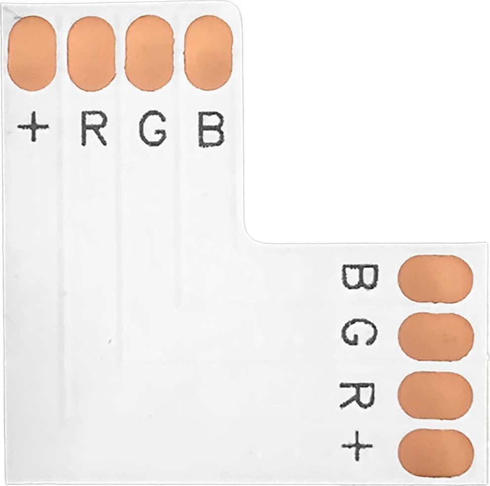 Orno Złączka LED RGB 10mm, kątowa "L"