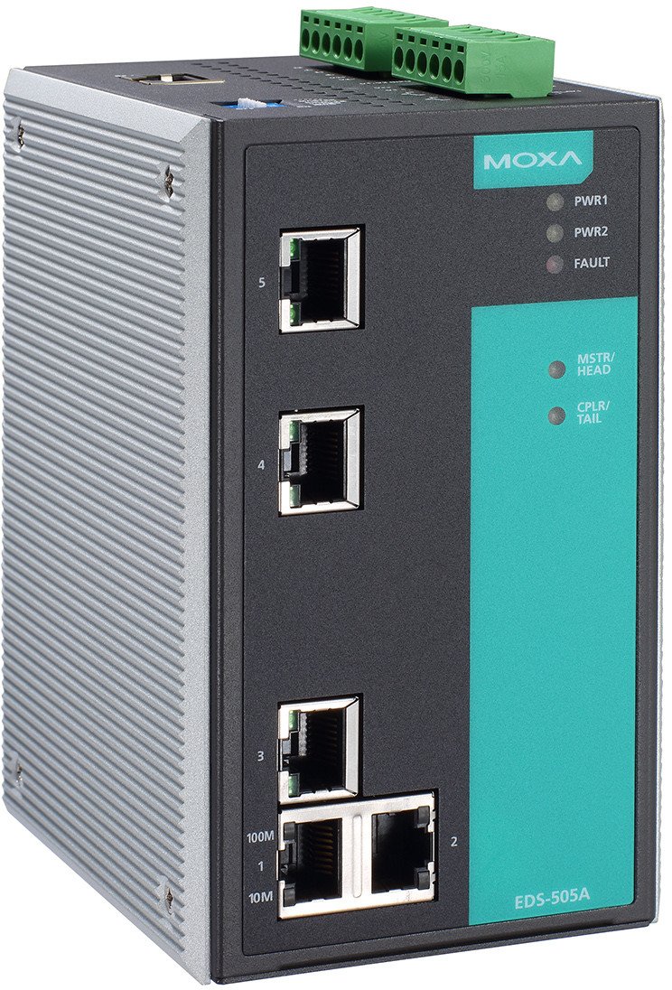Switch Moxa EDS-505A-T
