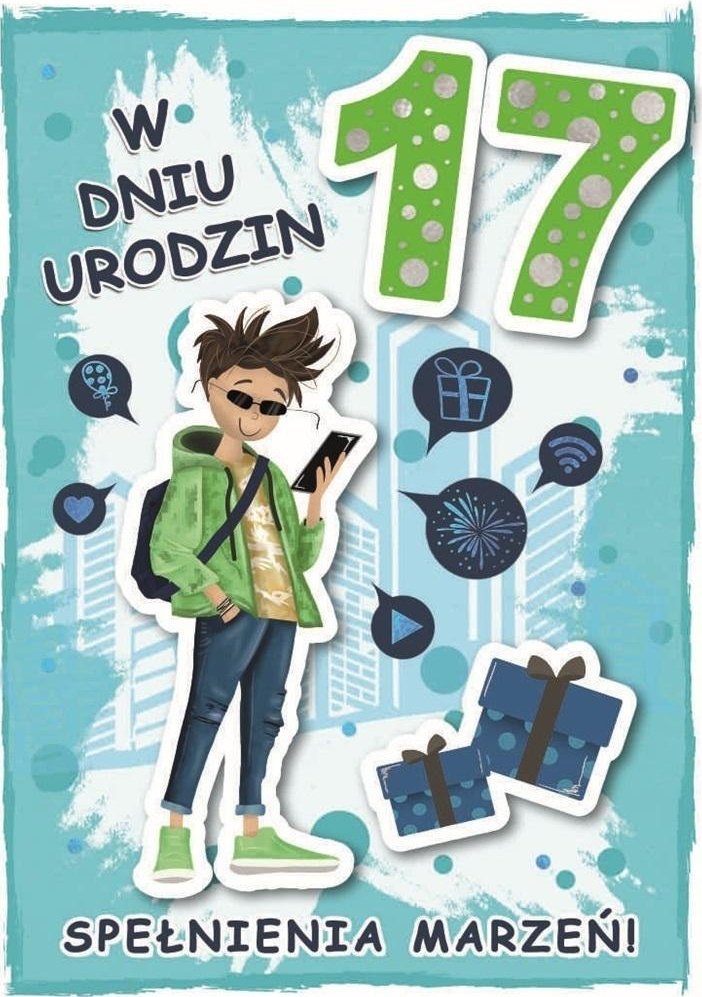 Karnet urodziny 17