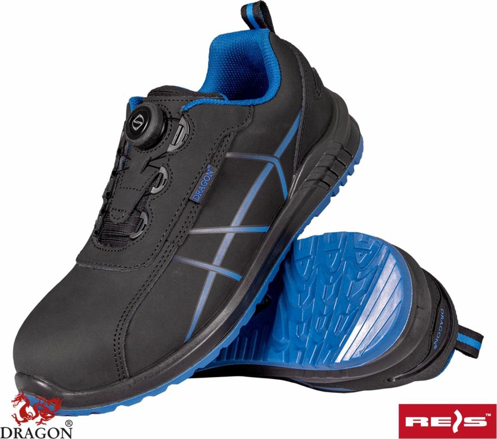 R.E.I.S. BRELSTER - Buty bezpieczne ELSTER, męskie - czarno-niebieski 43