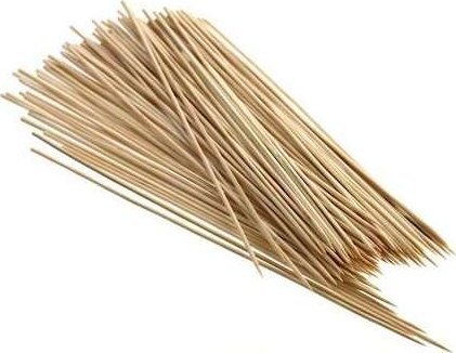 MPLCo Bambusowe szpilki do szaszłyków - Zestaw 100 sztuk, 30 cm